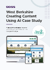 West Berkshire Creating Content Using AI Case Study Front Cover