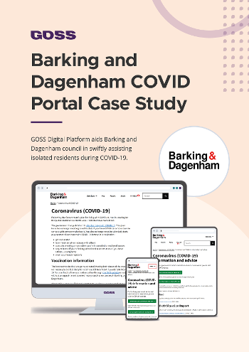 Barking and Dagenham COVID portal case study front cover